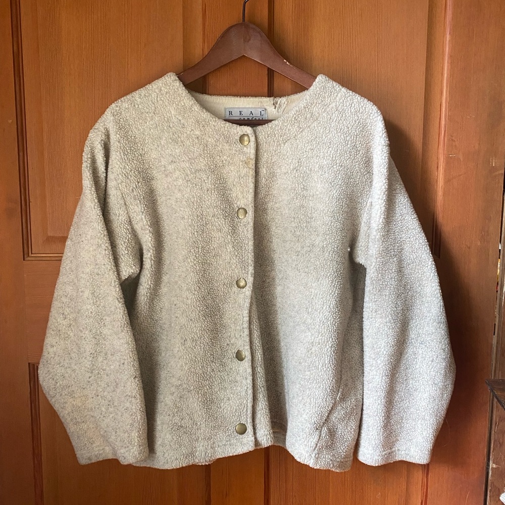 Faux Shearling style Button up Jacket